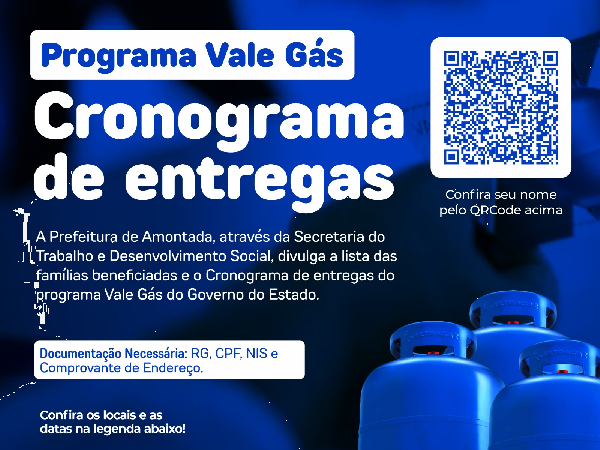 AVISO: CRONOGRAMA VALE GÁS