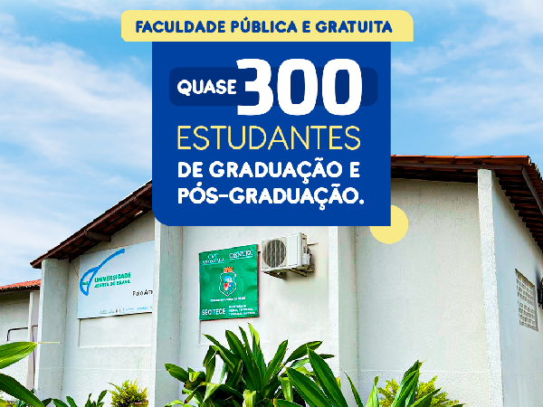 Quase 300 estudantes de graduação e pós-graduação com Faculdade Pública e Gratuita!